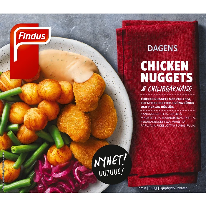 Chicken Nuggets Med Chilibearnaisesås 360g Findus