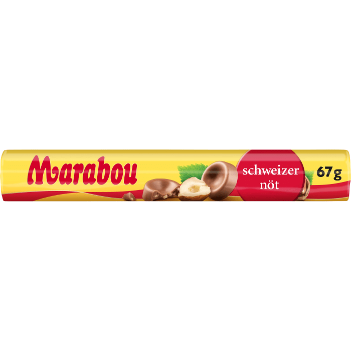 Chokladrulle Schweizernöt 67g Marabou