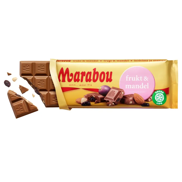 Chokladkaka Frukt & Mandel 100g Marabou