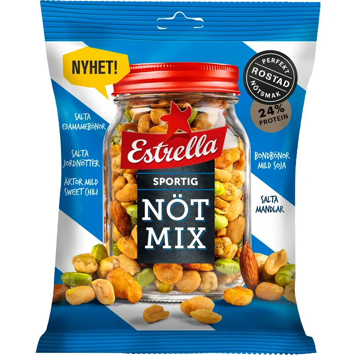 Nötmix Sportig 170g Estrella