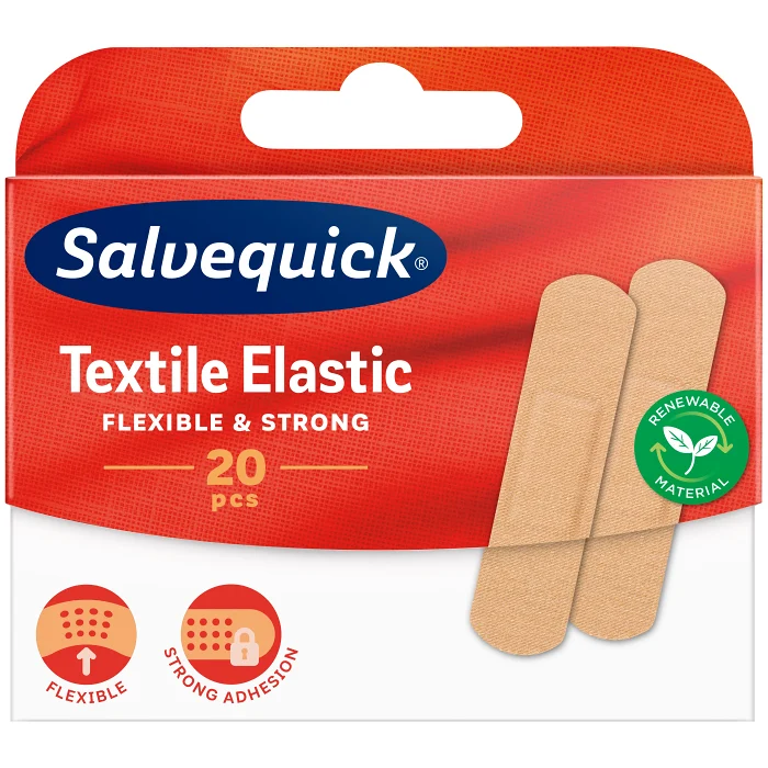 Medium Textilplåster 20-p Salvequick