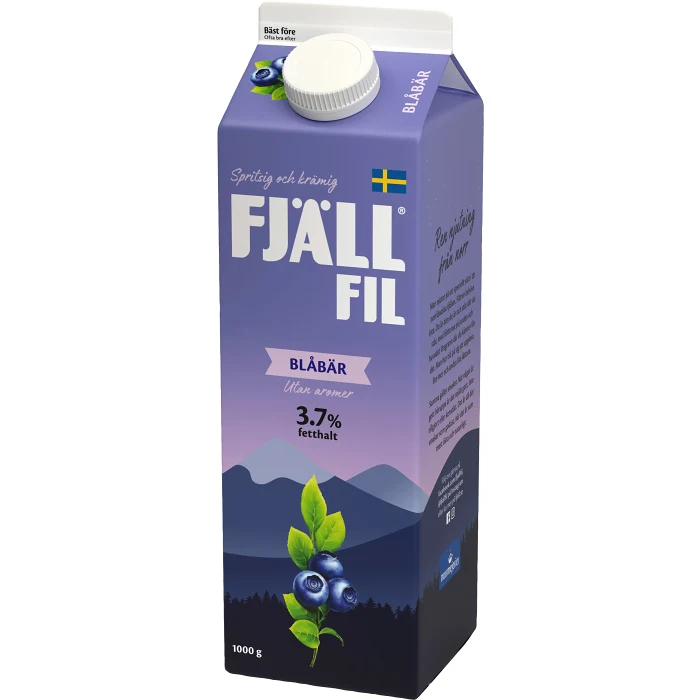 Fil Blåbär 3,7% 1l Fjällfil