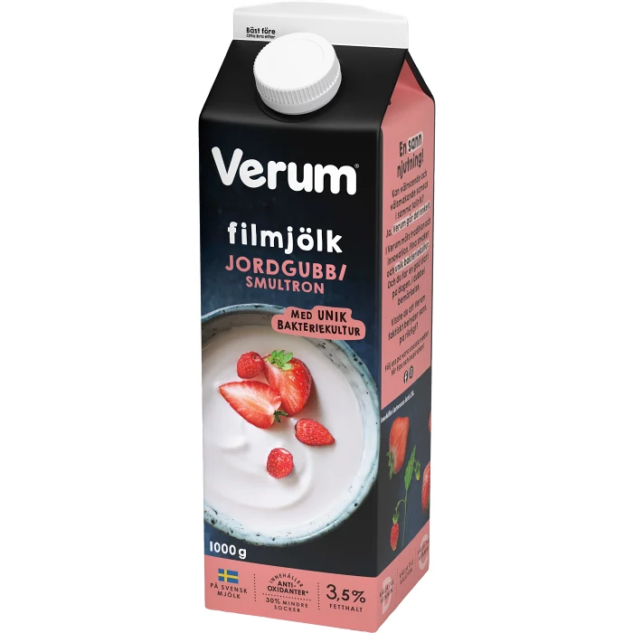 Hälsofil 3,5% Jordgubb Smultron 1000g Verum®