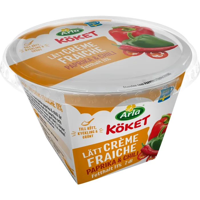 Lätt Crème fraiche Paprika & chili 13% 2dl Arla Köket®