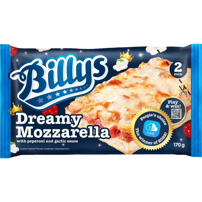 Pan Pizza Dreamy Mozzarella 170g Billys
