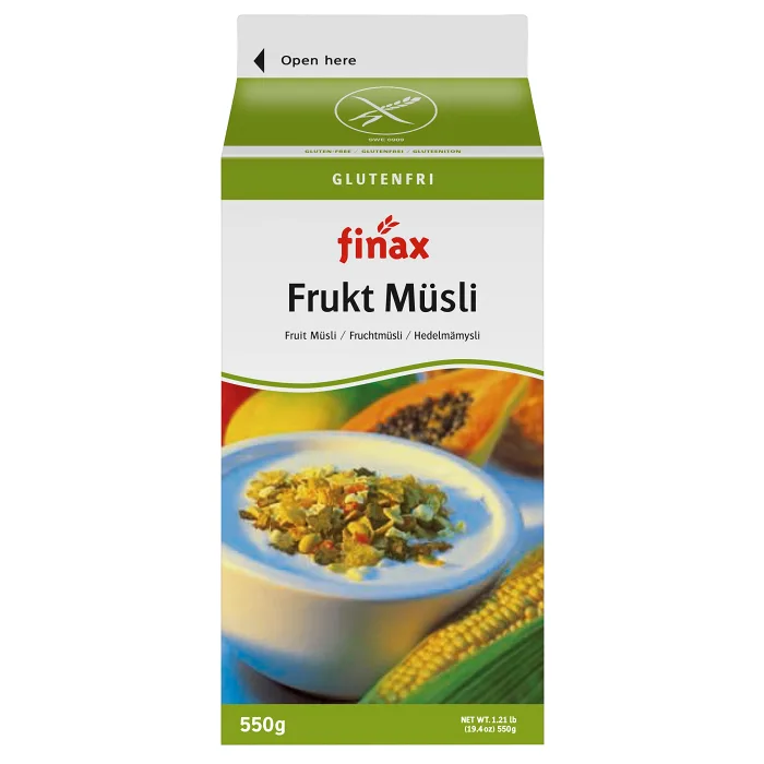 Fruktmüsli Glutenfri 550g Finax