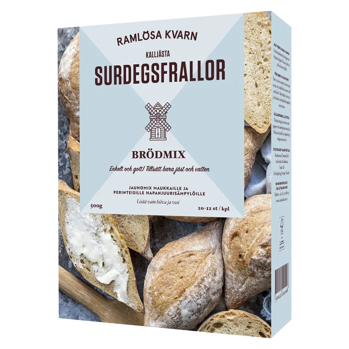 Brödmix Surdegsfrallor 10-12st 500g Finax