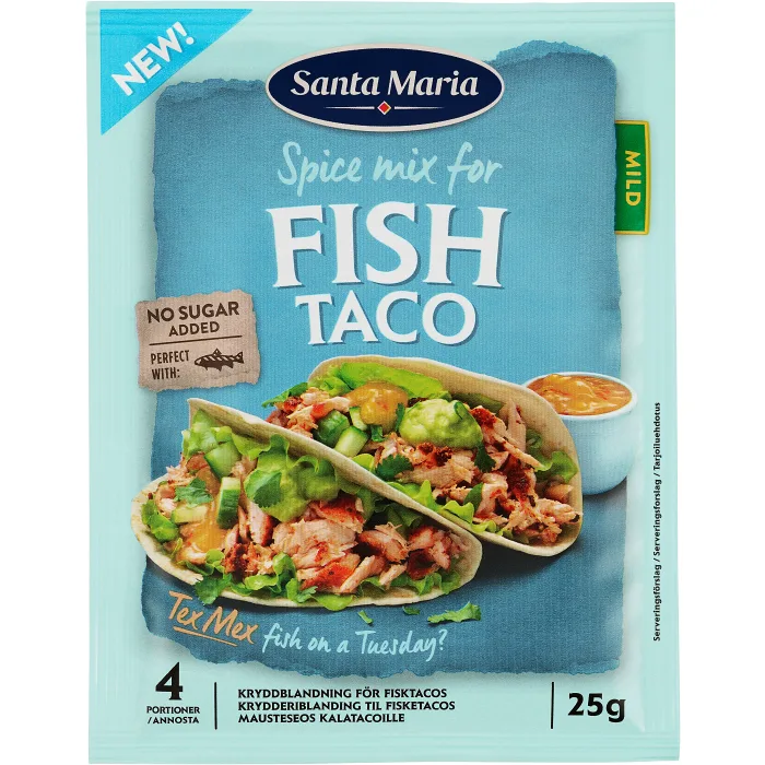 Kryddmix Taco Fisk 25g Santa Maria