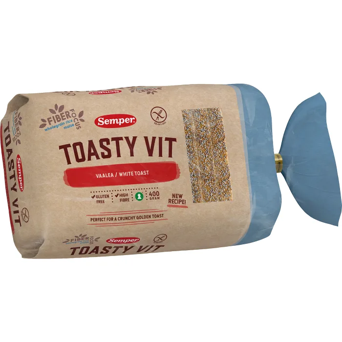Toasty Vit Fryst 400g Semper