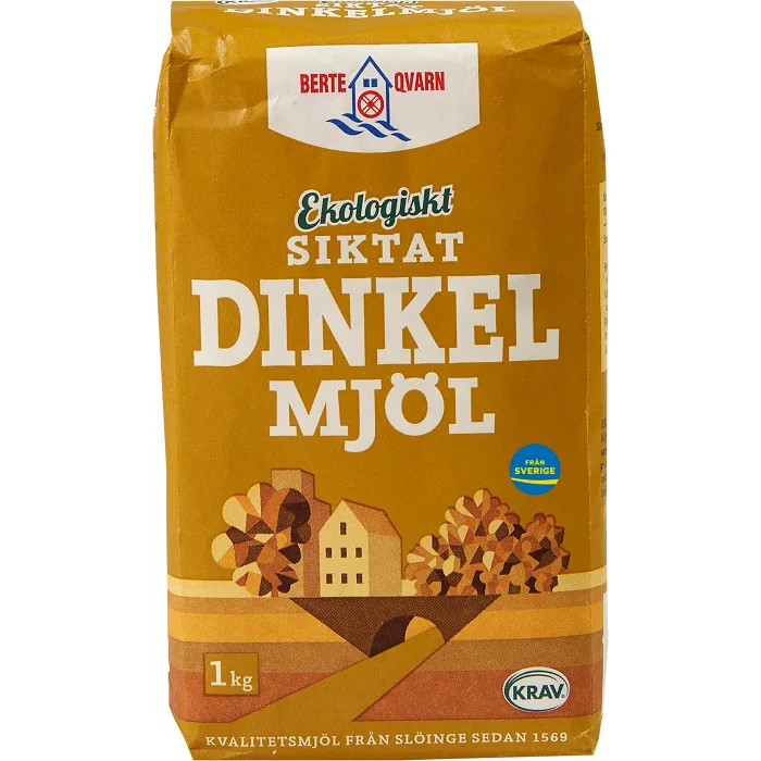 Siktat Dinkelmjöl 1kg KRAV Berte Qvarn