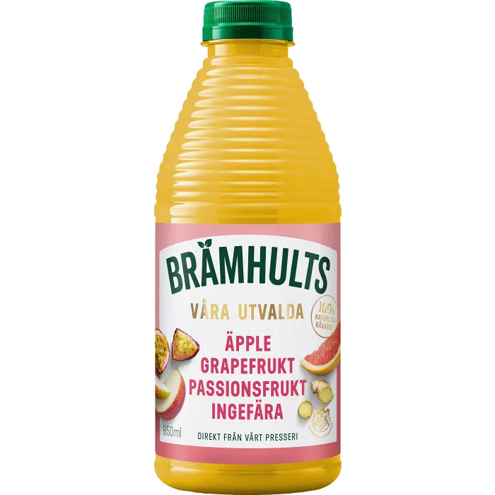 Juice Äpple Grape Passionsfrukt Ingefära 850ml Brämhults