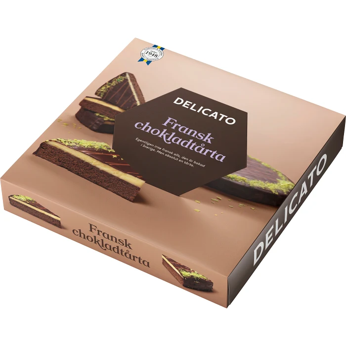 Fransk chokladtårta 14 Bitar 850g Delicato