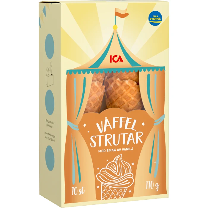 Våffelstrutar 10st 110g ICA