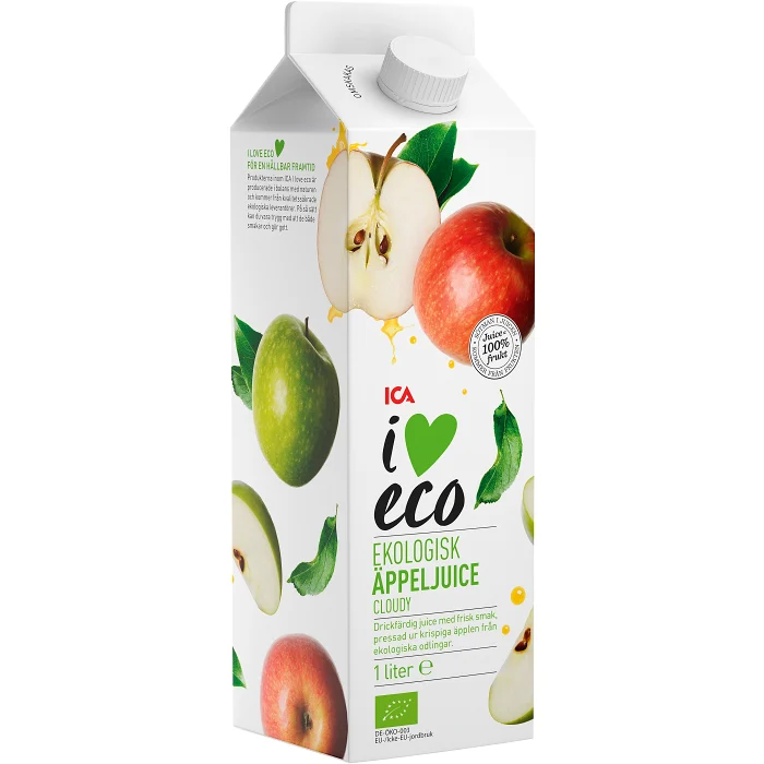 Äppeljuice Ekologisk 1l ICA i love Eco