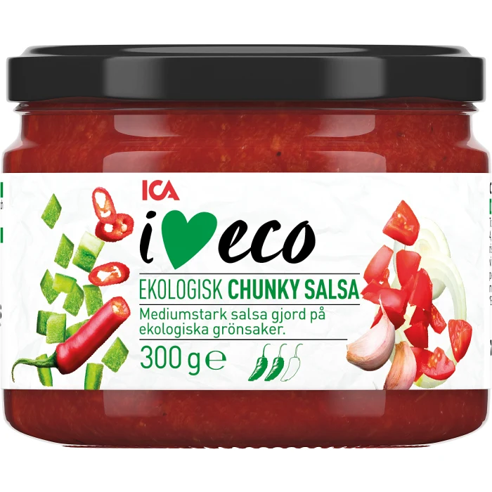 Chunky salsa Ekologisk 300g ICA I love eco