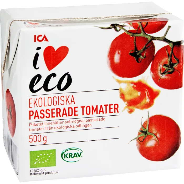 Passerade Tomater 500g KRAV ICA I love eco