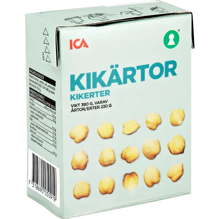 Kikärtor 380g ICA