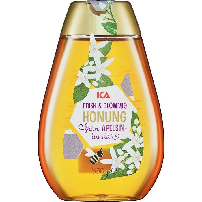 Honung Flytande Len & blommig Apelsinblommor 350g ICA