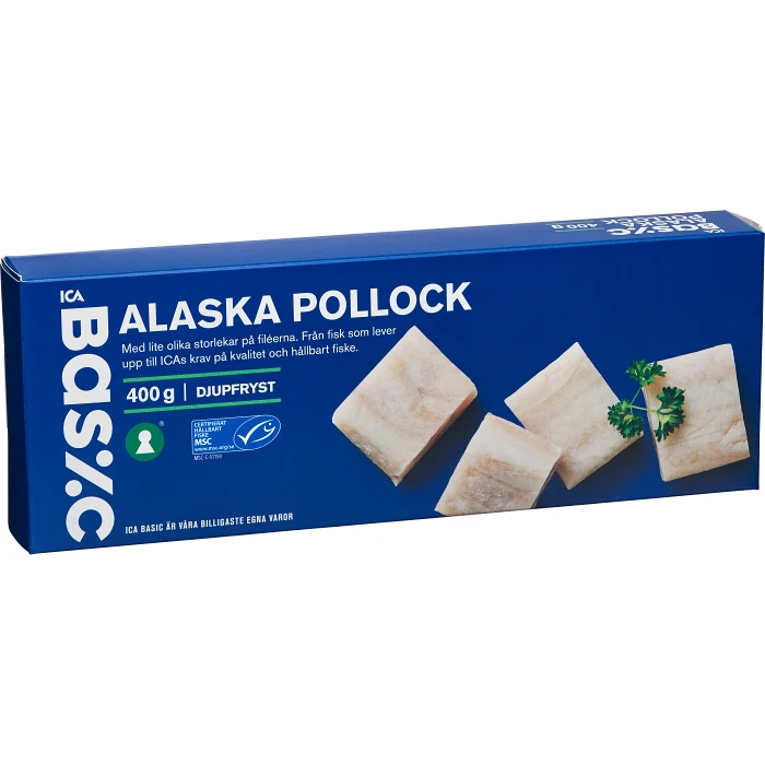 Alaska pollock Fryst 400g ICA Basic
