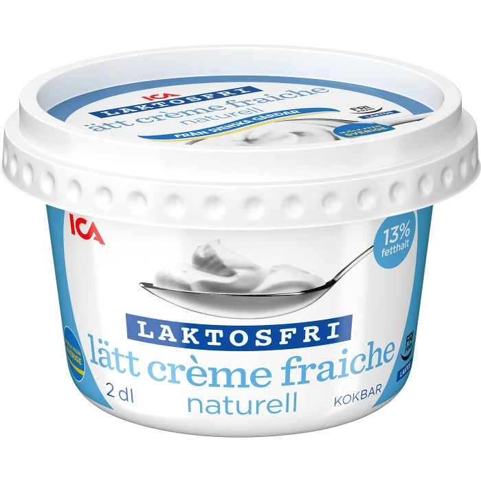 Lätt Crème fraiche Laktosfri 13% 2dl ICA