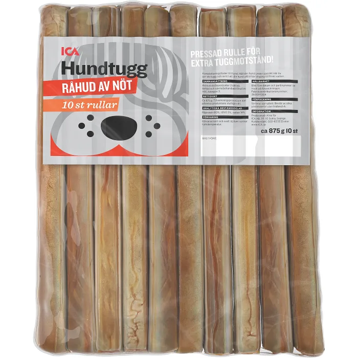 Hundtugg Tuggrullar 875g 10-p ICA