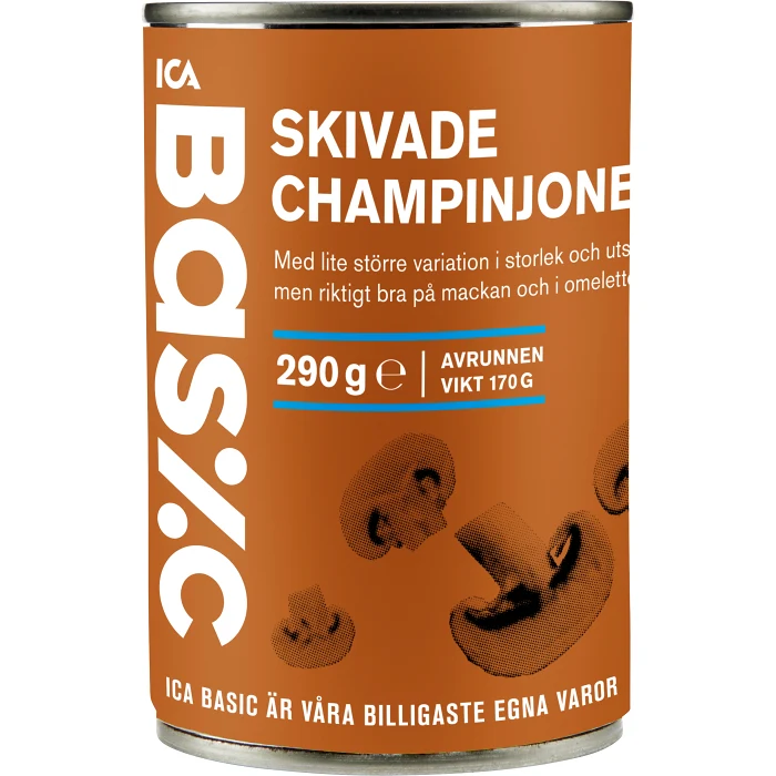 Champinjoner Skivade 290g ICA Basic