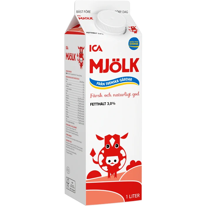 Mjölk 3% 1l ICA