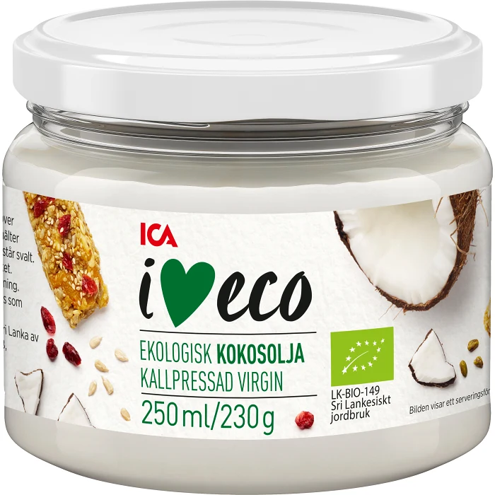 Kokosolja Ekologisk 250ml ICA i love eco
