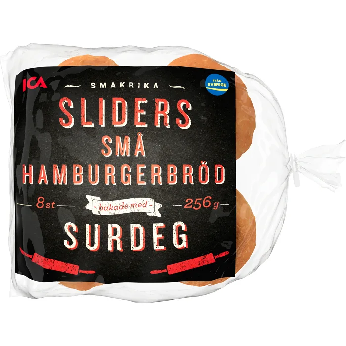 Hamburgerbröd Små 8-p 256g ICA