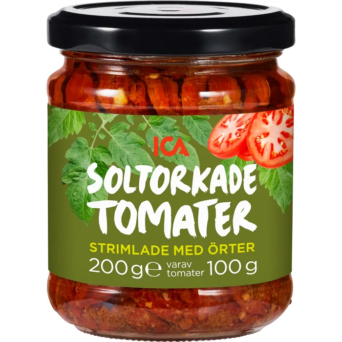 Soltorkade tomater Strimlade med örter 100g ICA