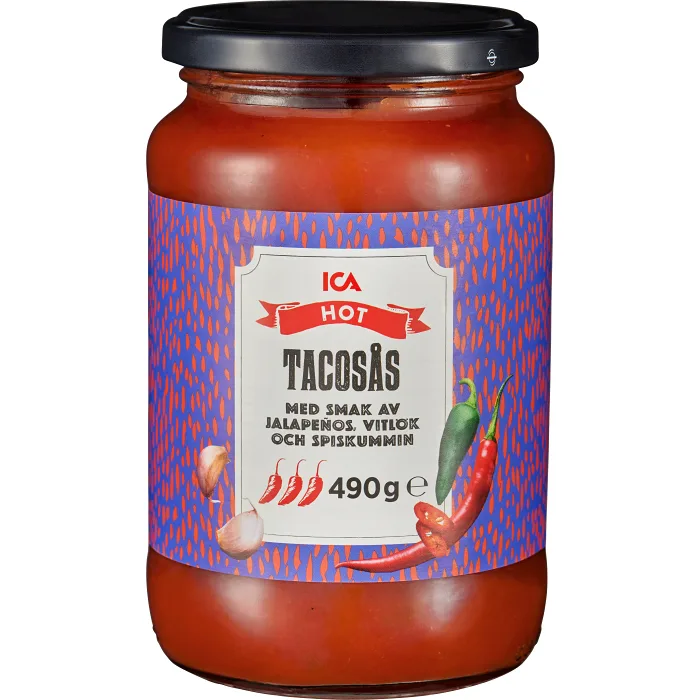 Tacosås Hot 490g ICA