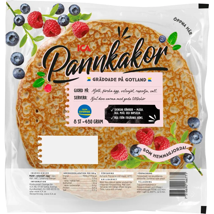Pannkakor 480g ICA