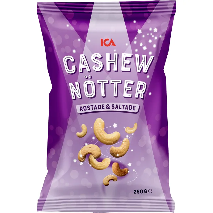 Cashewnötter salta 250g ICA