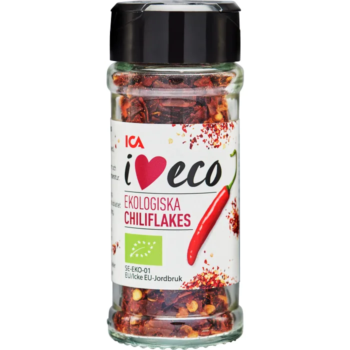 Chiliflakes Ekologisk 27g ICA i love eco