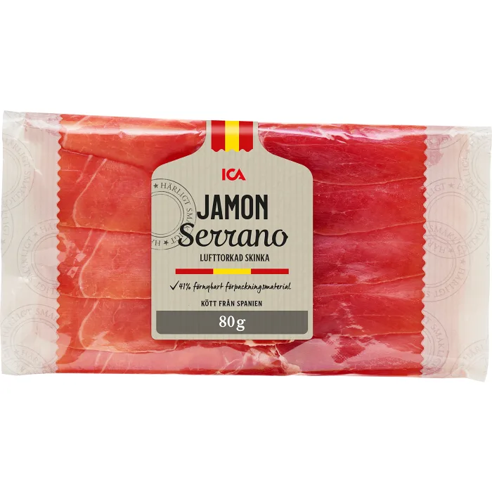 Skinka Lufttorkad Jamon Serrano 80g ICA