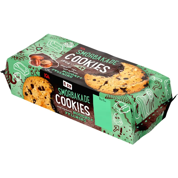 Cookies Smörbakade Nougat 180g ICA