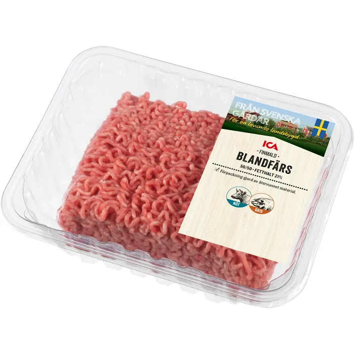 Blandfärs 50/50 22% 500g ICA