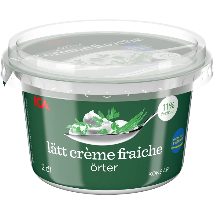 Lätt Crème Fraiche Örter 11% 2dl ICA