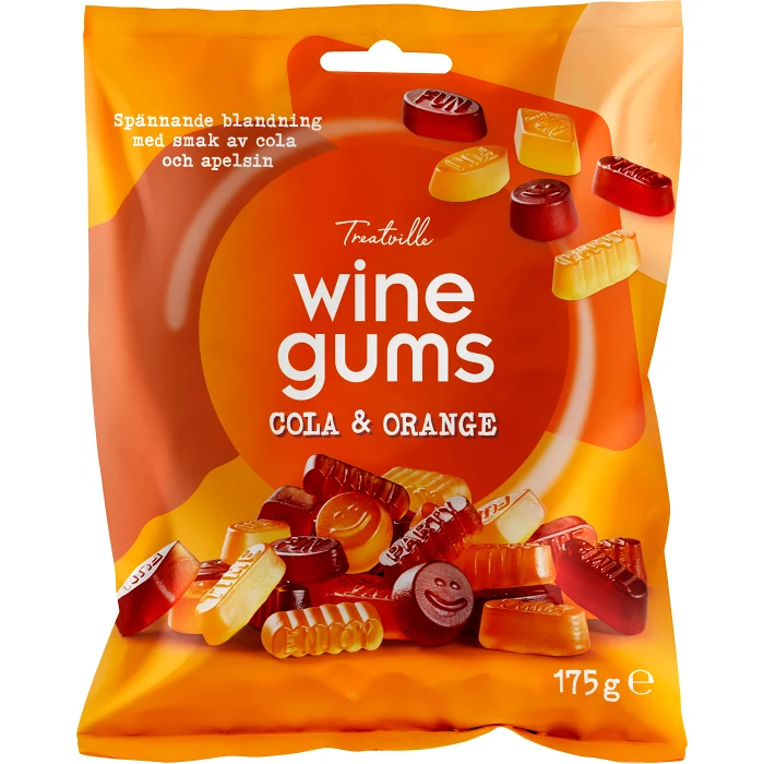 Winegums Cola & Orange 175g Treatville