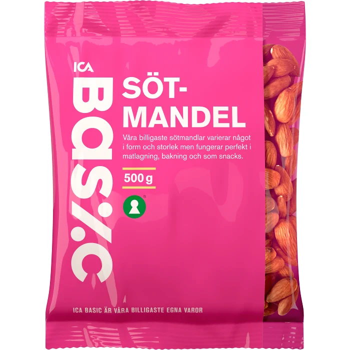 Sötmandel 500g ICA Basic