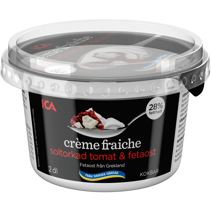 Crème fraiche Tomat Feta 28% 2dl ICA