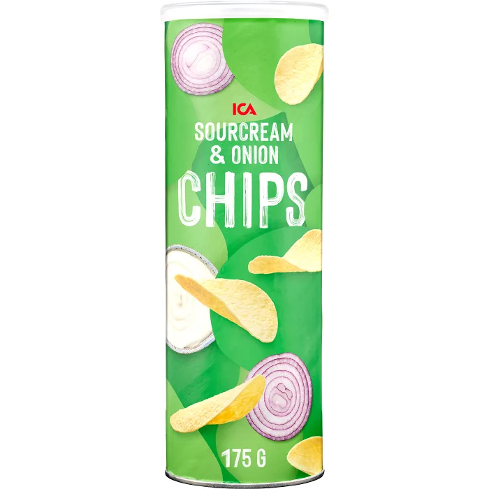 Chips Sourcream & Onion 175g ICA
