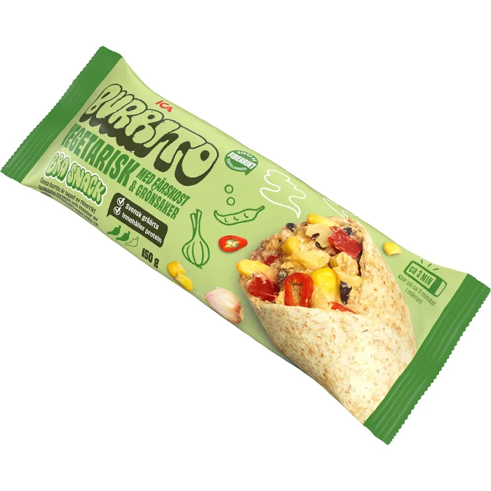 Burrito Vegetarisk med färskost 150g ICA
