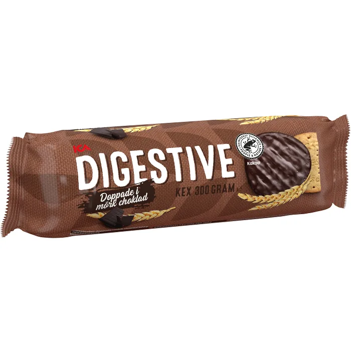 Digestive doppade i mörk choklad 300g ICA