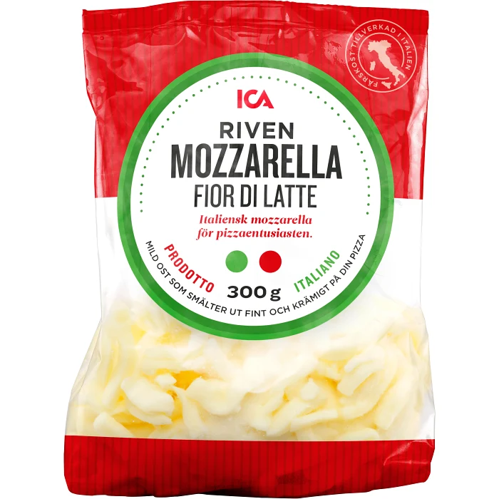 Riven mozzarella 300g ICA