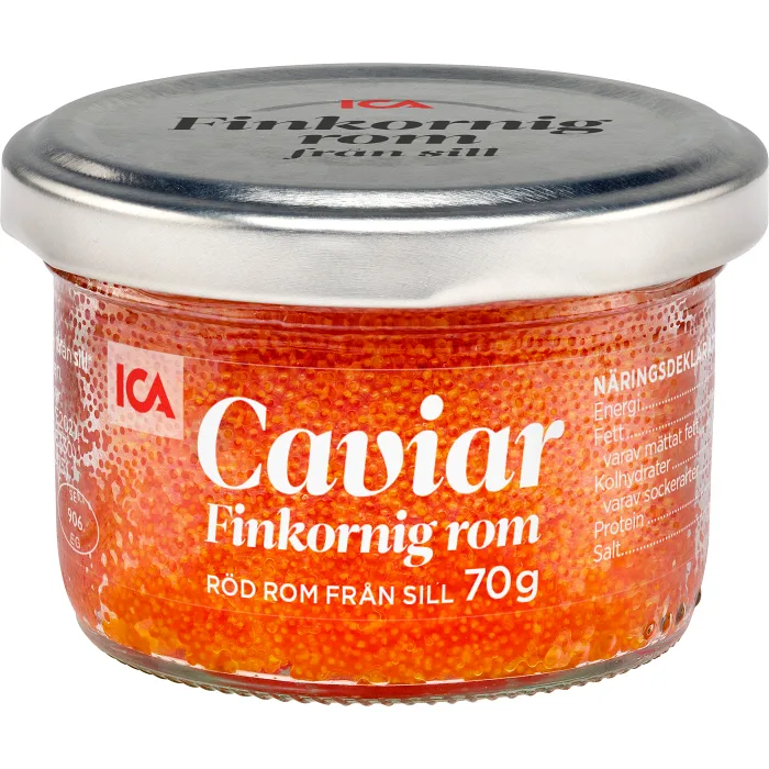 Caviar finkornig rom röd 70g ICA