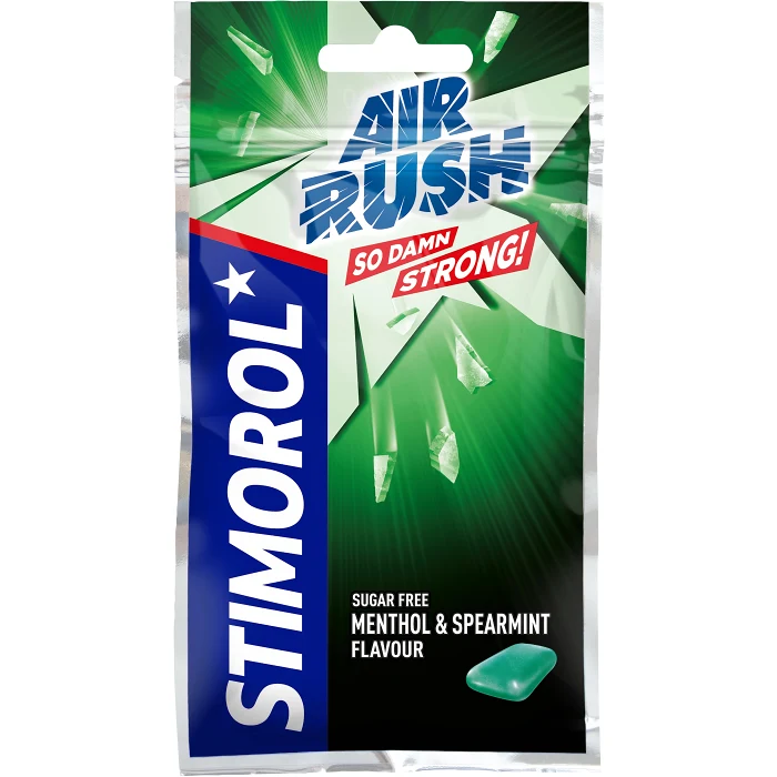 Tuggummi AIR RUSH Menthol Spearmint 30g Stimorol