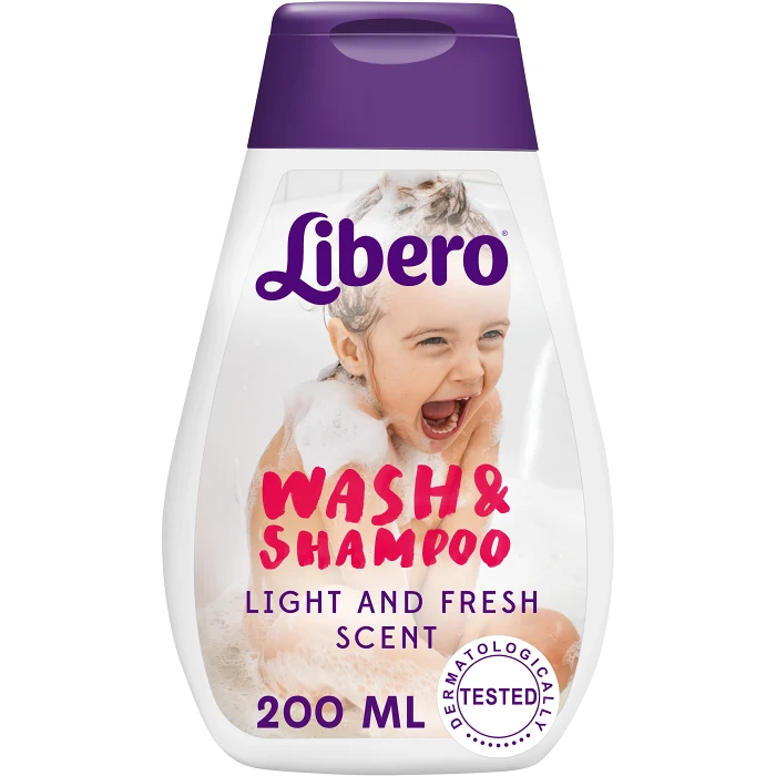 Wash & Shampoo 200ml Libero
