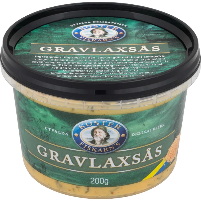 Gravlaxsås 200g Kosterfiskarn