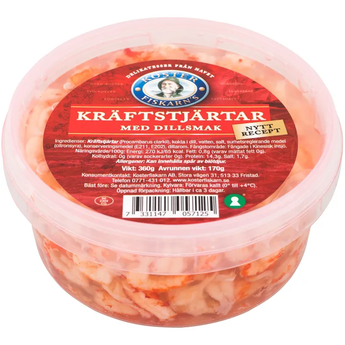 Kräftstjärtar Dillsmak 170g Kosterfiskarn